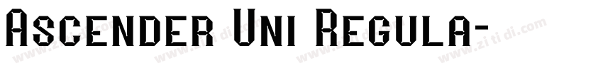 Ascender Uni Regula字体转换